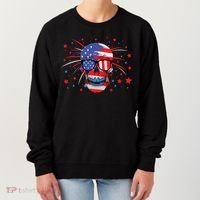 4th Of July Skull American Flag Gift Women's Sweatshirt thumb 0