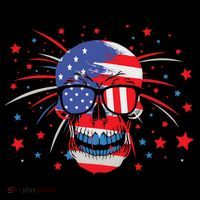 4th Of July Skull American Flag Gift Coffee Mug thumb 5