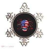 4th Of July Skull American Flag Gift Ornament thumb 0