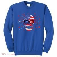 4th Of July Skull American Flag Gift Sweatshirt thumb 0