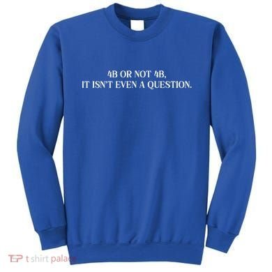 4b Or Not 4b Movement Radical Feminist Sweatshirt