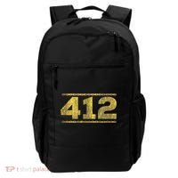 412 Pittsburgh Distressed Chain Yinzer City Retro Backpack thumb 0
