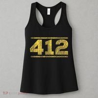 412 Pittsburgh Distressed Chain Yinzer City Retro Women's Tank Top thumb 3