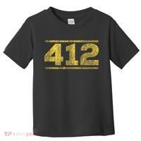 412 Pittsburgh Distressed Chain Yinzer City Retro Toddler T-Shirt thumb 0