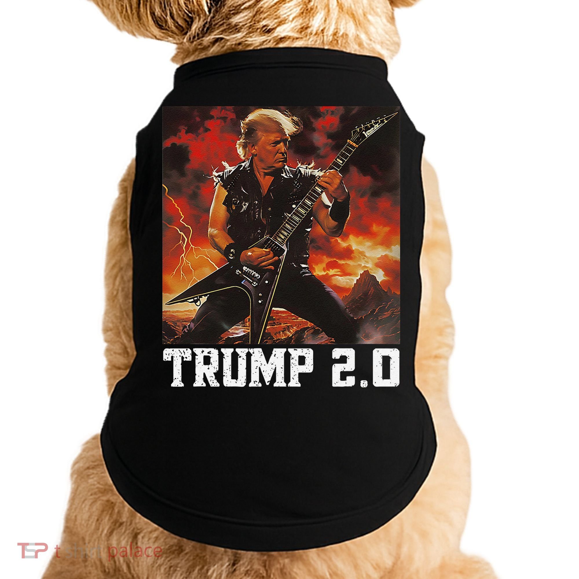 47 President Donald Metal Guitar Trump 2.0 Doggie Tank