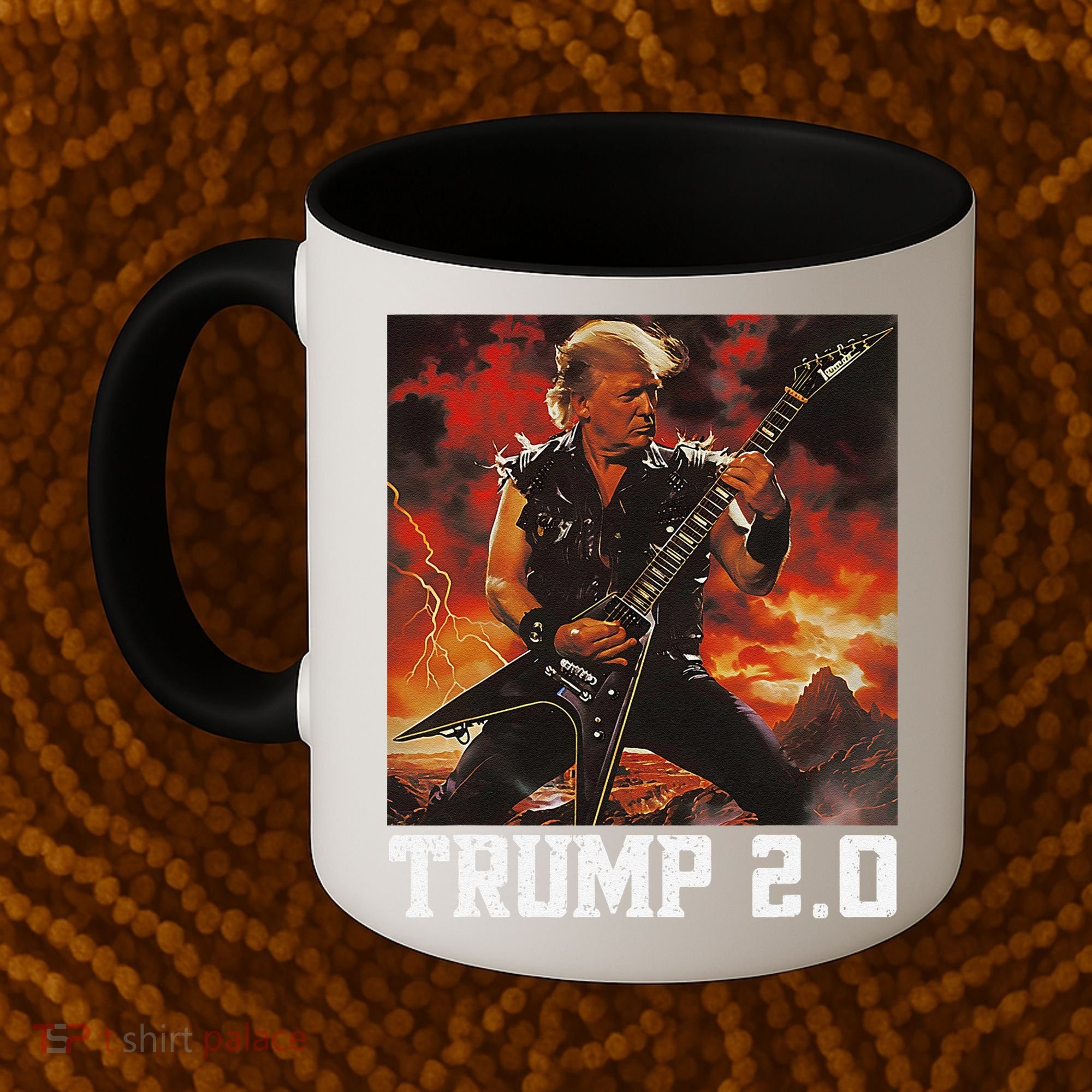 47 President Donald Metal Guitar Trump 2.0 Coffee Mug