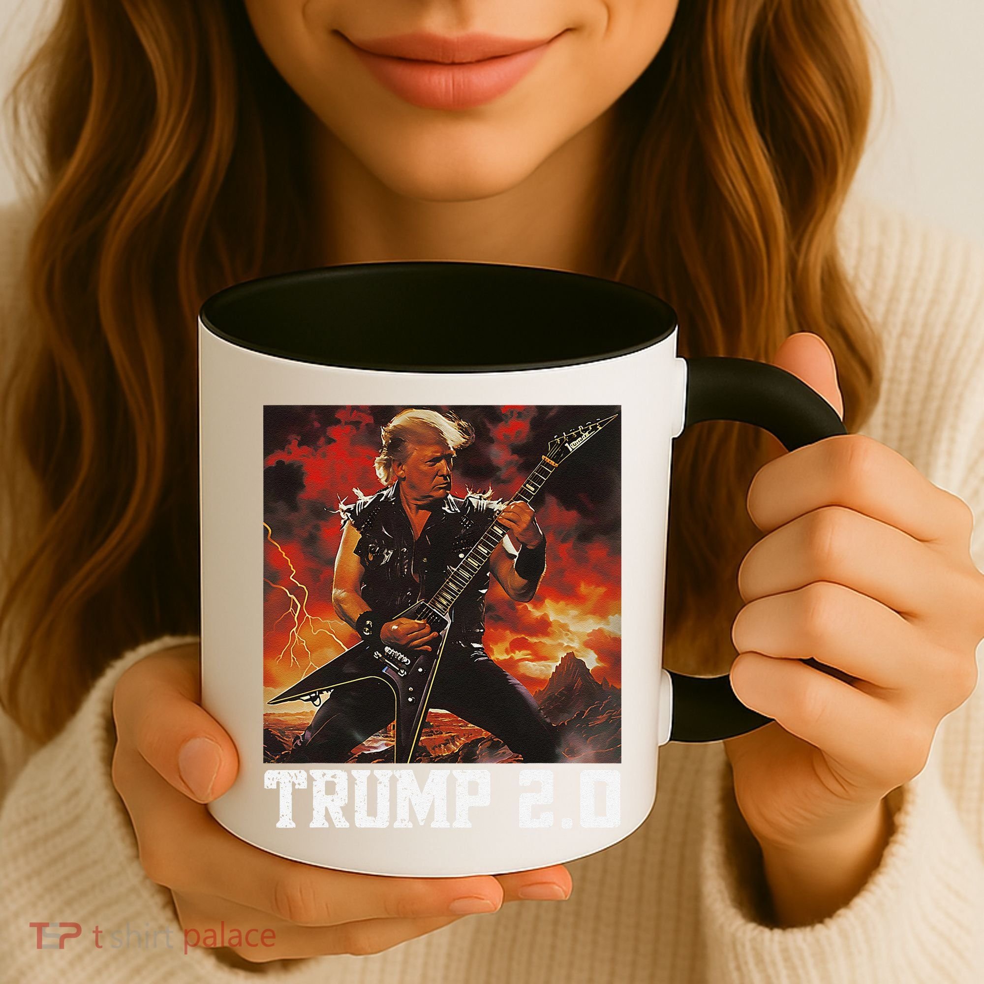 47 President Donald Metal Guitar Trump 2.0 Coffee Mug