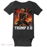 47 President Donald Metal Guitar Trump 2.0 Baby Bodysuit thumb 0