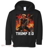 47 President Donald Metal Guitar Trump 2.0 Toddler Hoodie thumb 0