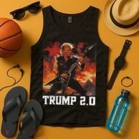 47 President Donald Metal Guitar Trump 2.0 Tank Top thumb 4