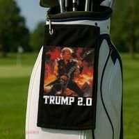 47 President Donald Metal Guitar Trump 2.0 Golf Towel thumb 2