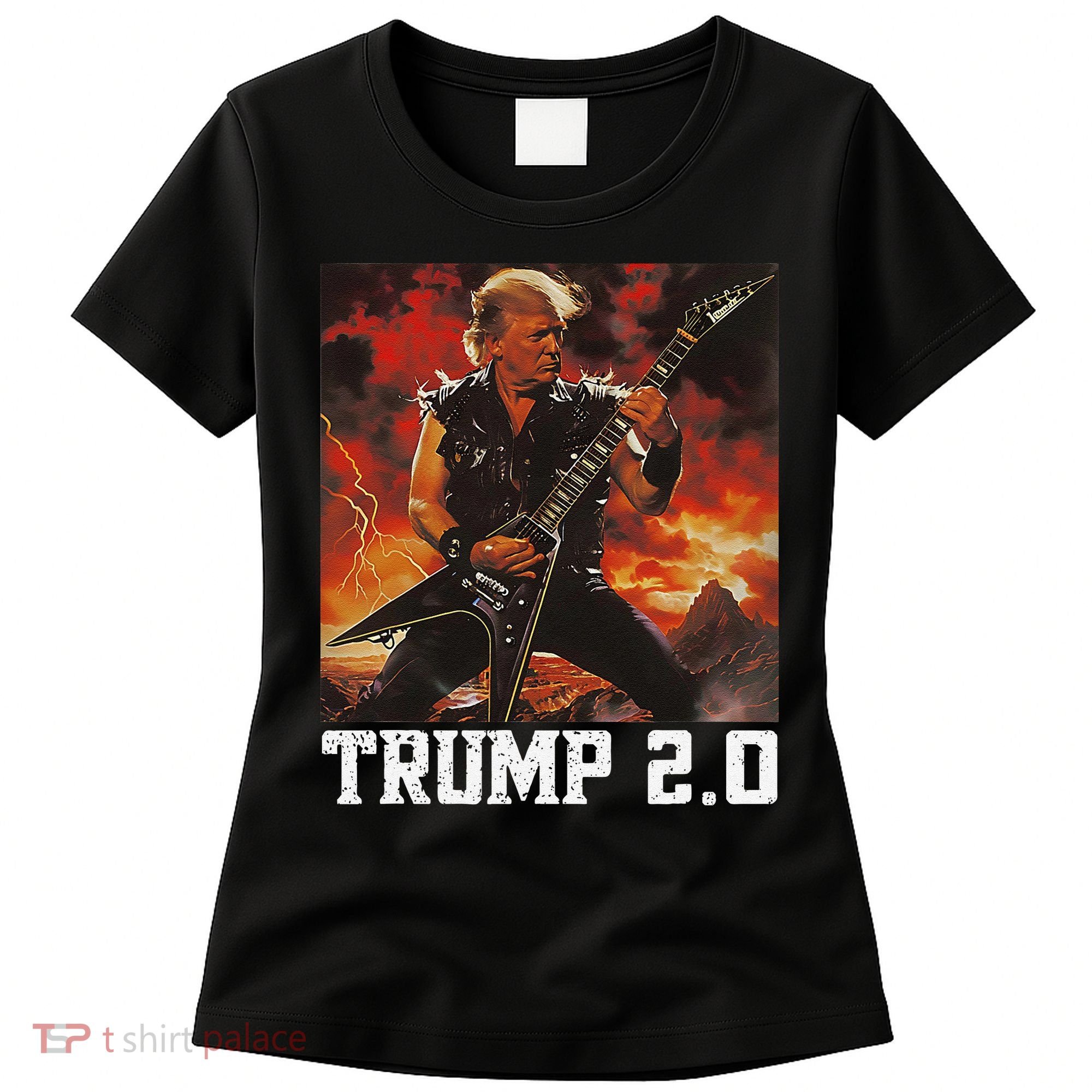 47 President Donald Metal Guitar Trump 2.0 Women's T-Shirt