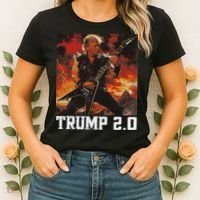 47 President Donald Metal Guitar Trump 2.0 Women's T-Shirt thumb 2