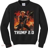 47 President Donald Metal Guitar Trump 2.0 Kids Sweatshirt thumb 0