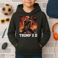 47 President Donald Metal Guitar Trump 2.0 Kids Hoodie thumb 2