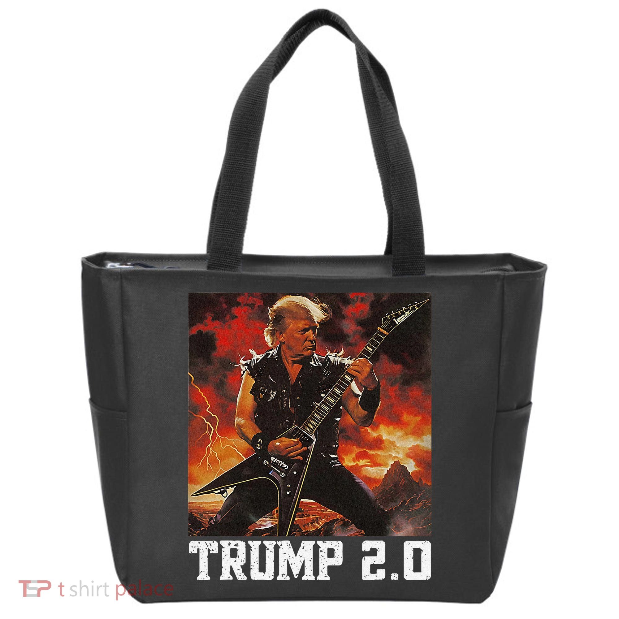 47 President Donald Metal Guitar Trump 2.0 Tote Bag