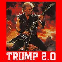 47 President Donald Metal Guitar Trump 2.0 Santa Hat thumb 1