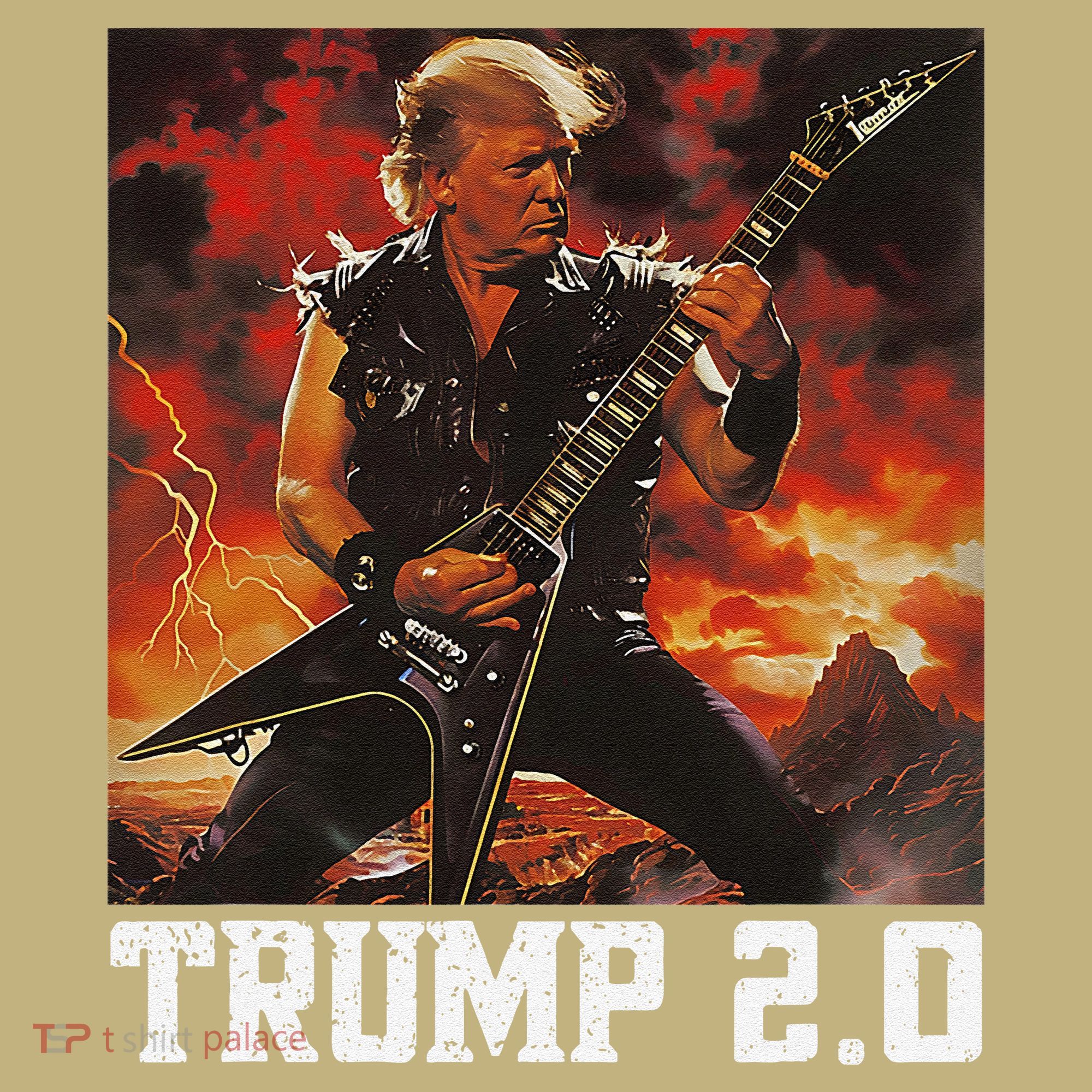 47 President Donald Metal Guitar Trump 2.0 Hoodie