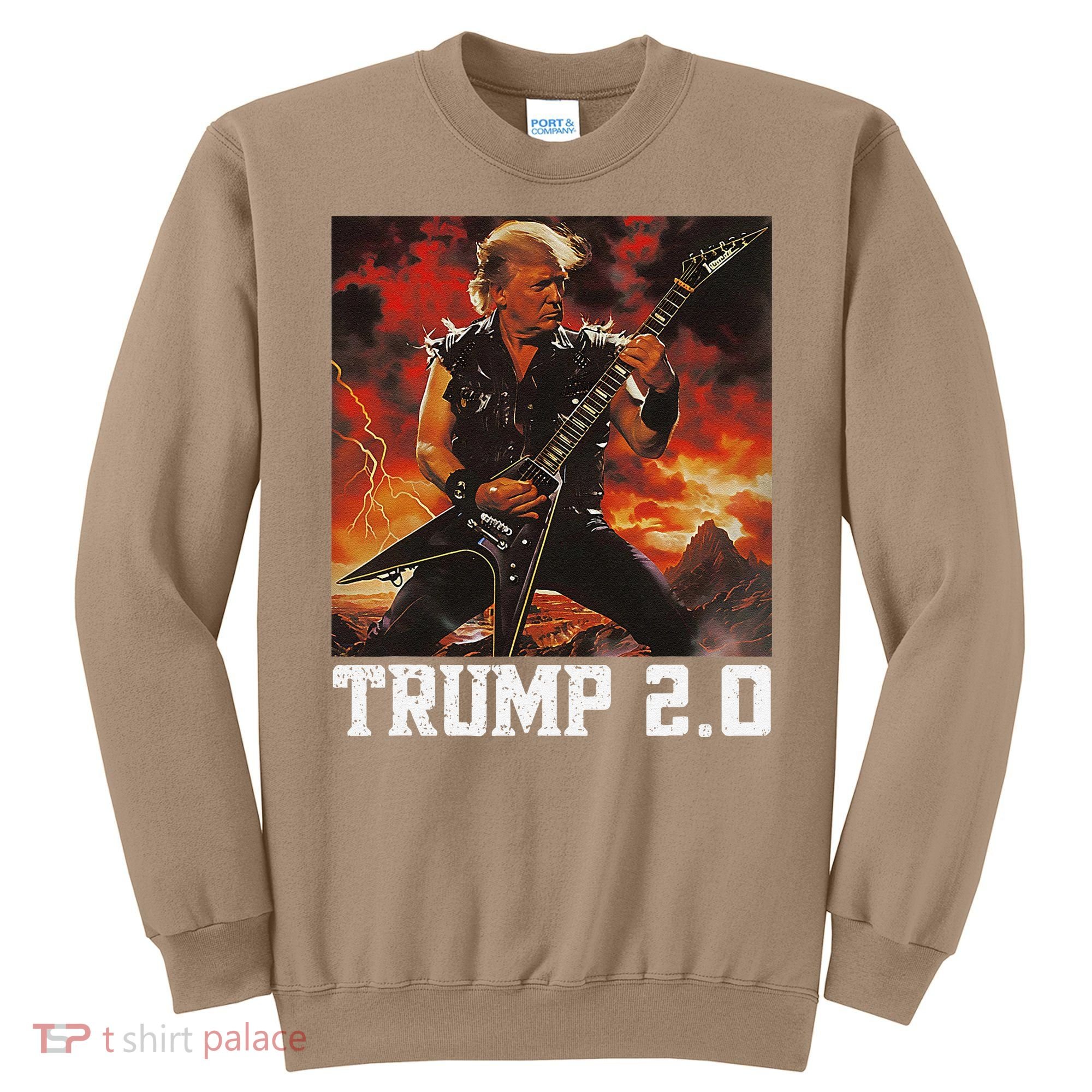 47 President Donald Metal Guitar Trump 2.0 Sweatshirt