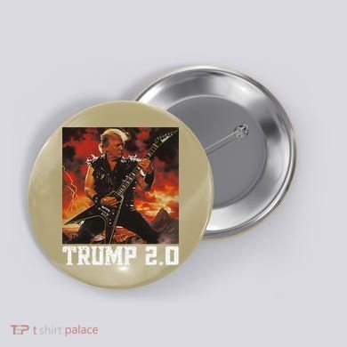 47 President Donald Metal Guitar Trump 2.0 Button