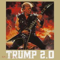 47 President Donald Metal Guitar Trump 2.0 Button thumb 1