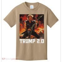 47 President Donald Metal Guitar Trump 2.0 Kids T-Shirt thumb 0