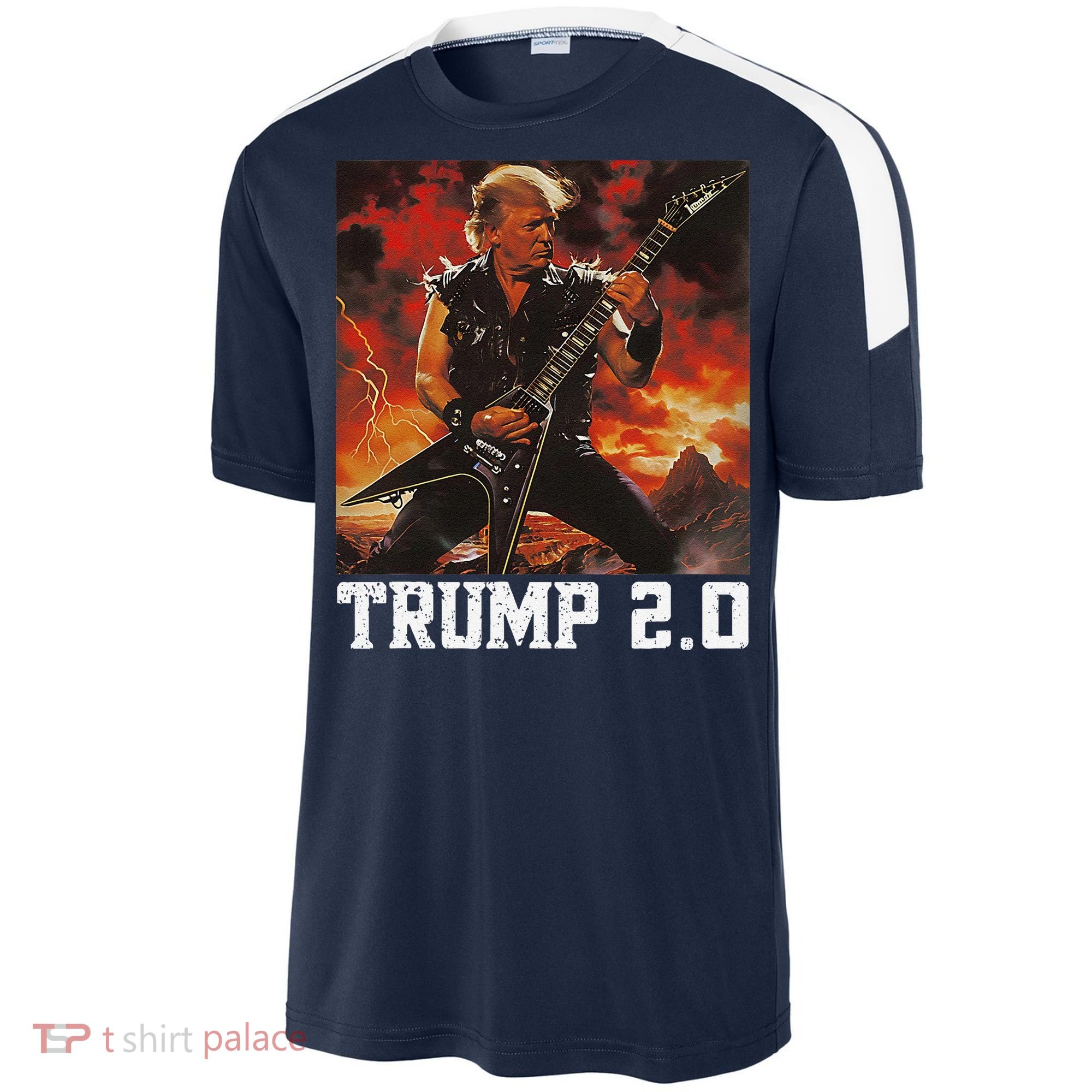 47 President Donald Metal Guitar Trump 2.0 Sport-Tek Competitor United Soccer Jersey