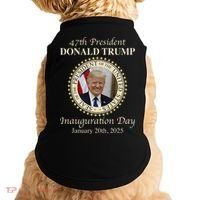 47th President Donald Trump Inauguration 2025 Memorabilia Doggie Tank thumb 0