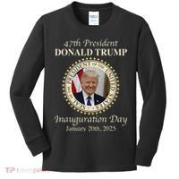 47th President Donald Trump Inauguration 2025 Memorabilia Kids Long Sleeve Shirt thumb 0