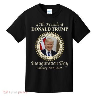 47th President Donald Trump Inauguration 2025 Memorabilia Kids T-Shirt