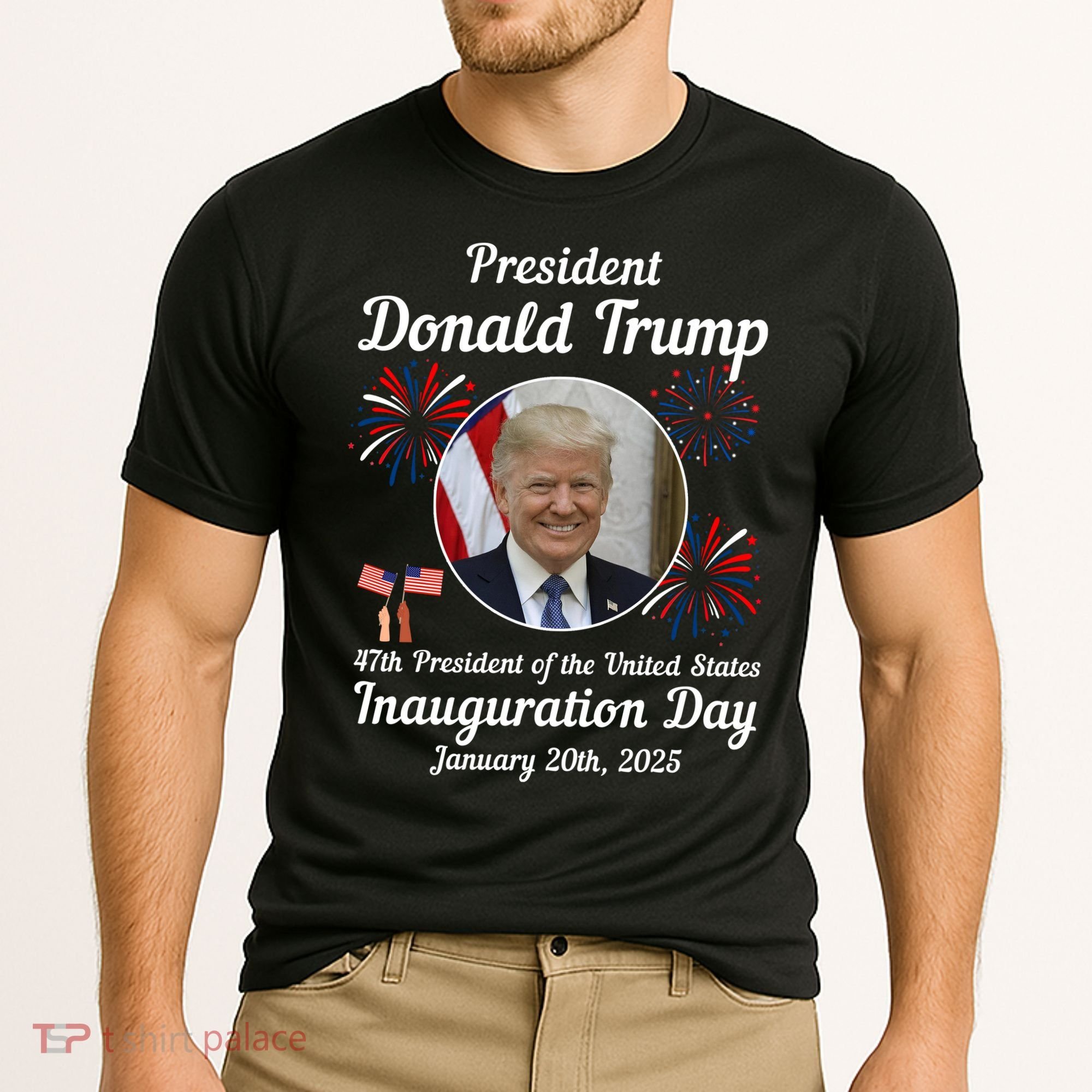 47th President Donald Trump Inauguration Day Cooling Performance Crew T-Shirt