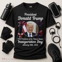 47th President Donald Trump Inauguration Day Cooling Performance Crew T-Shirt thumb 3