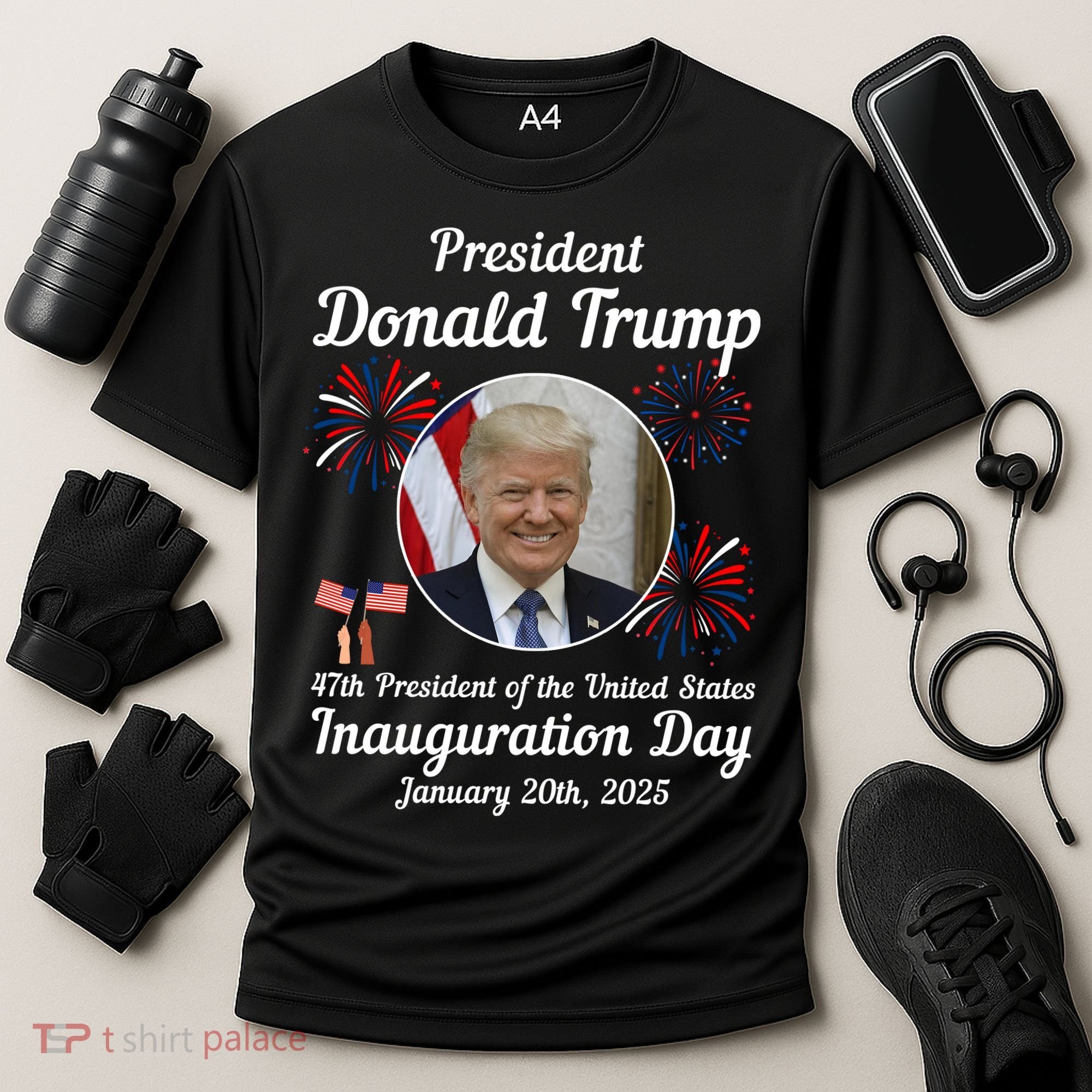 47th President Donald Trump Inauguration Day Cooling Performance Crew T-Shirt