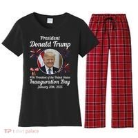 47th President Donald Trump Inauguration Day Women's Flannel Pajama Set thumb 0