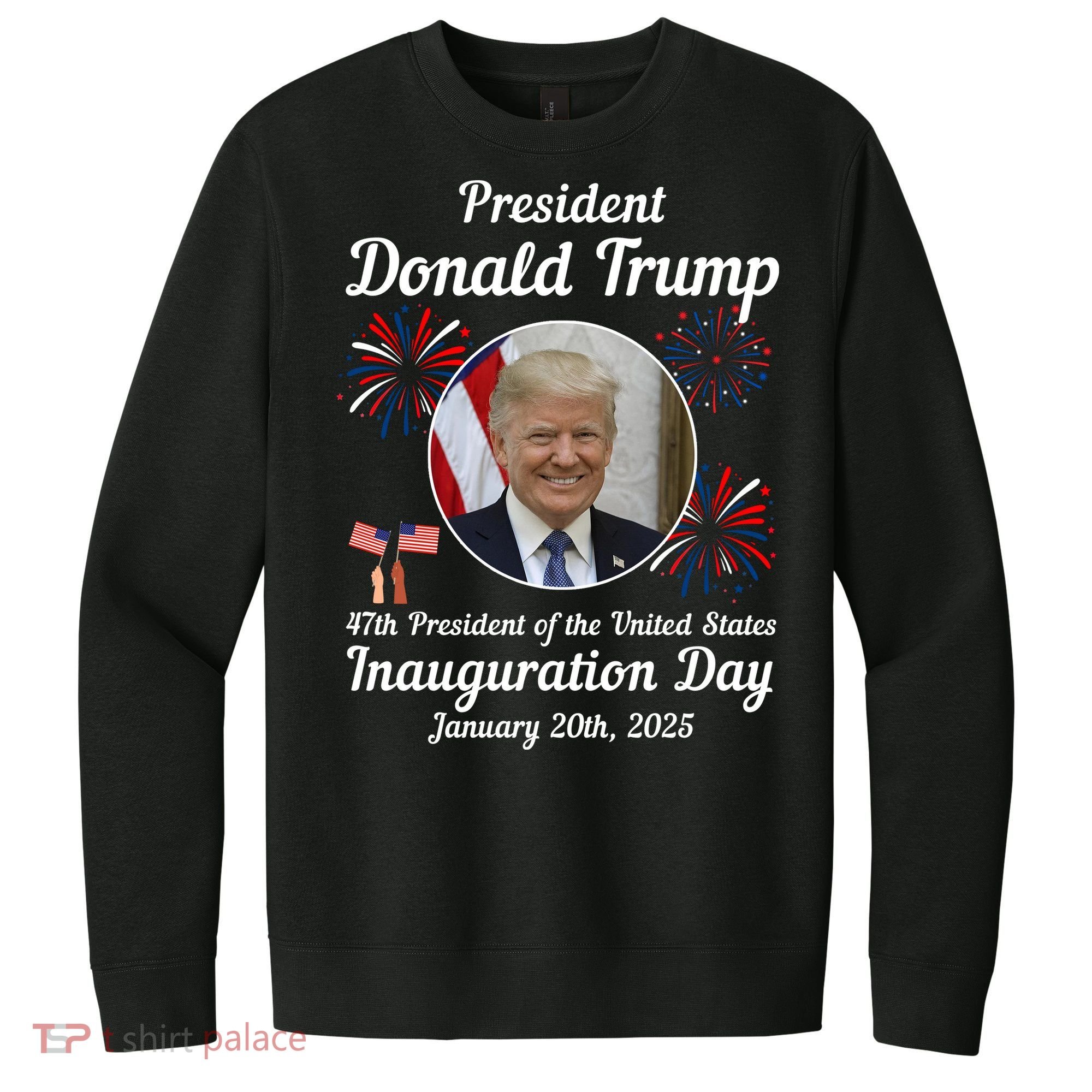 47th President Donald Trump Inauguration Day V.I.T. Fleece Crew Sweatshirt