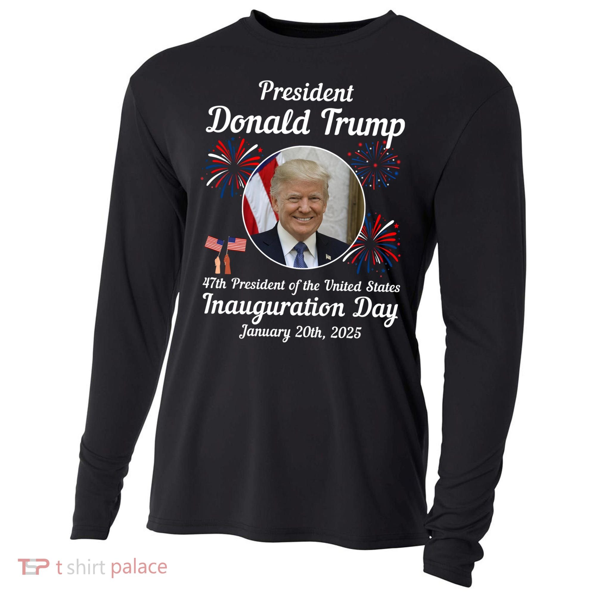 47th President Donald Trump Inauguration Day Cooling Performance Long Sleeve Crew