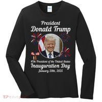 47th President Donald Trump Inauguration Day Women's Long Sleeve Shirt thumb 0