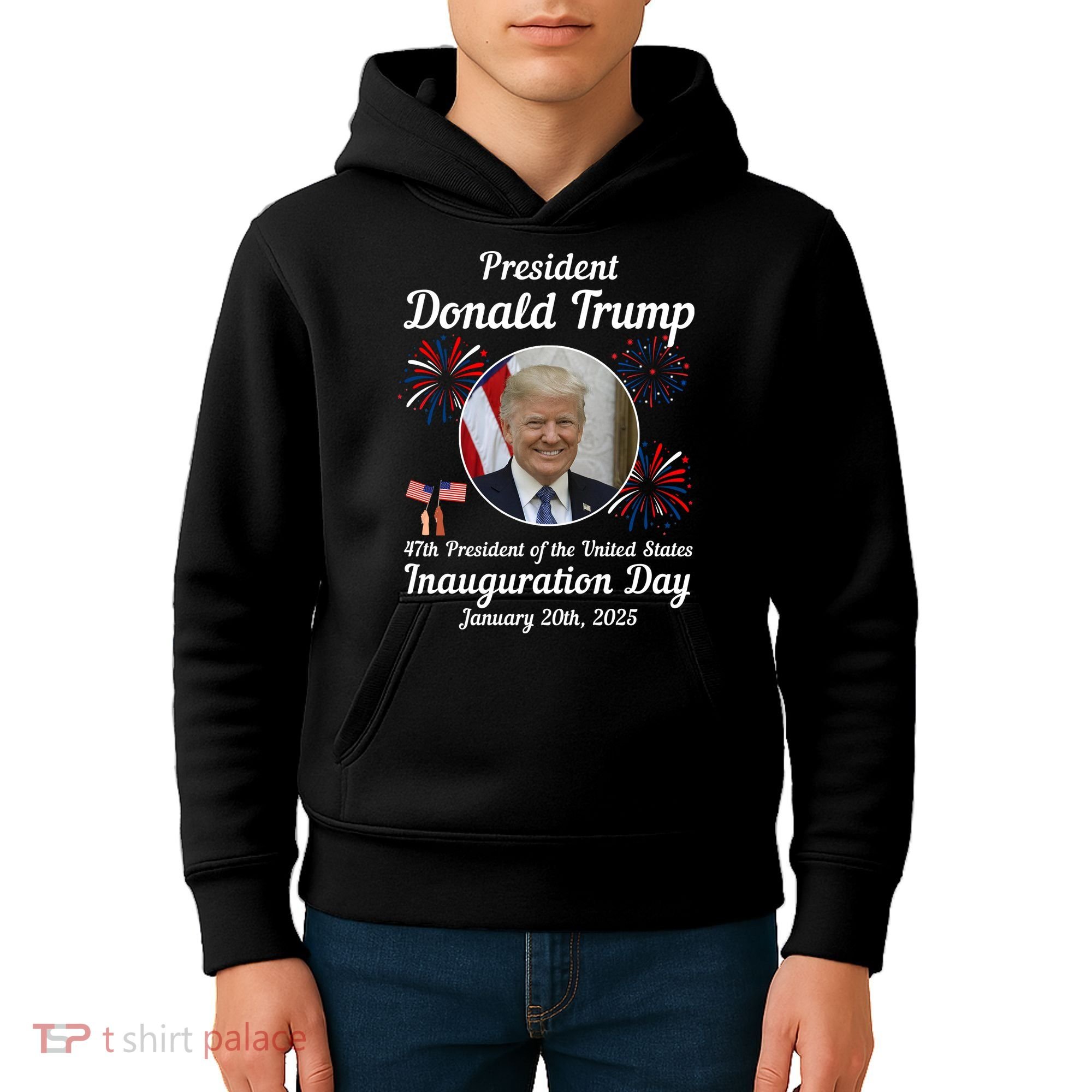 47th President Donald Trump Inauguration Day Kids Hoodie