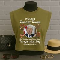 47th President Donald Trump Inauguration Day Garment-Dyed Women's Muscle Tee thumb 3