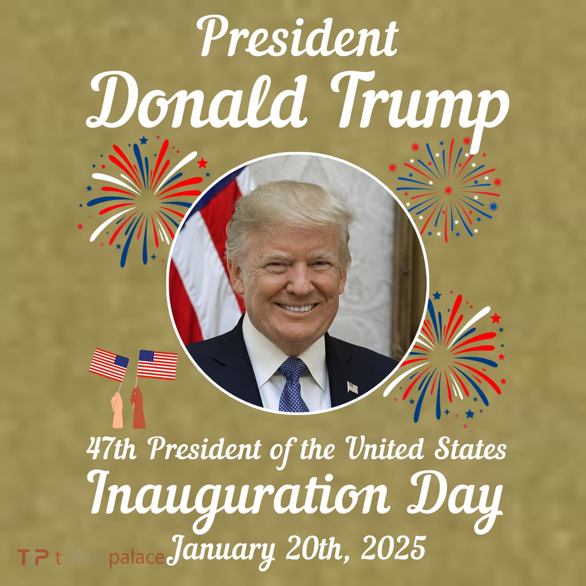 47th President Donald Trump Inauguration Day Garment-Dyed Women's Muscle Tee