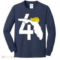 47th President Donald Trump Florida State Kids Long Sleeve Shirt thumb 0