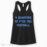 4 Quarters Of F You Football Women's Tank Top thumb 0