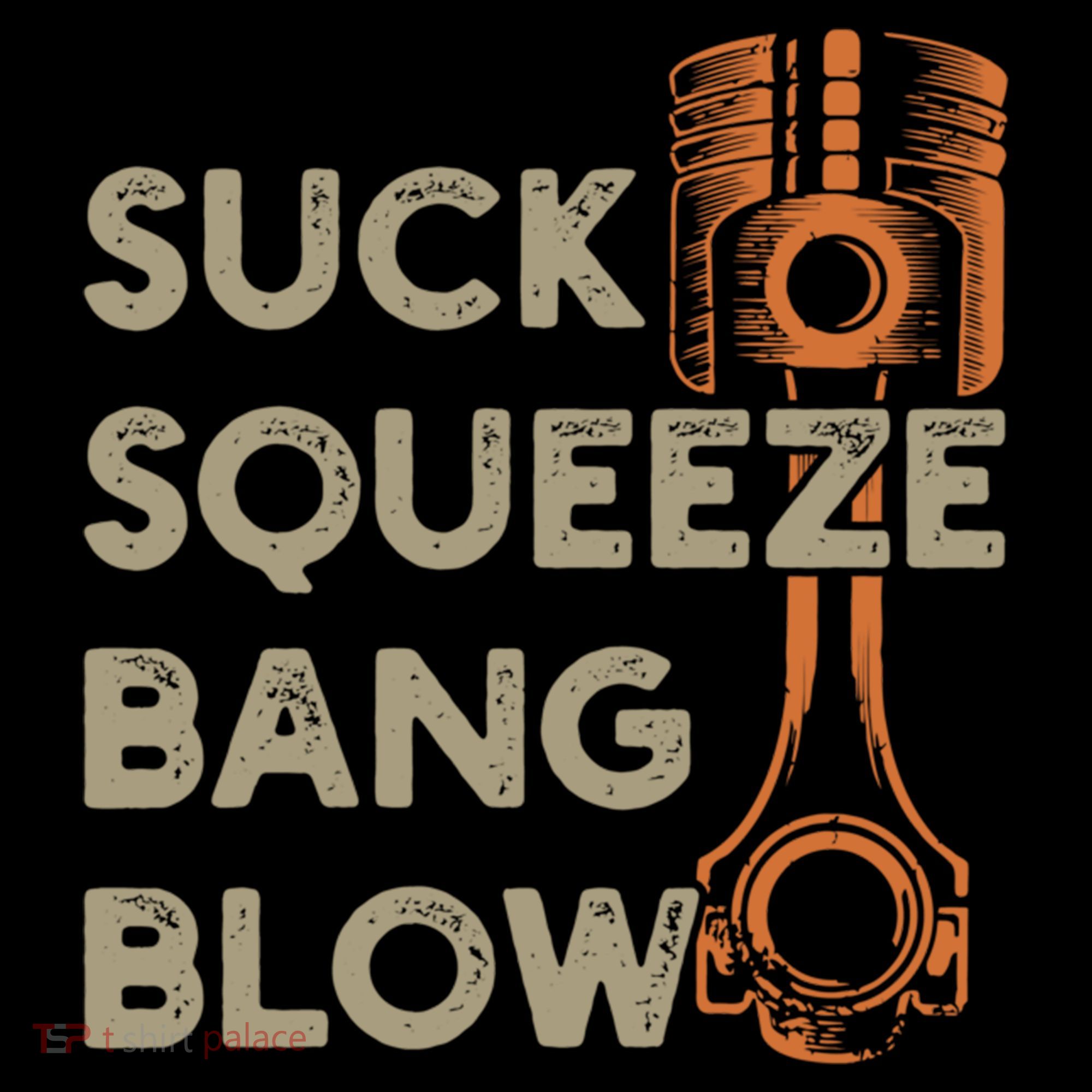 4 Stroke Cycle Suck Squeeze Bang Blow Piston Mechanic Gift Ornament