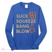 4 Stroke Cycle Suck Squeeze Bang Blow Piston Mechanic Gift Long Sleeve Shirt thumb 0