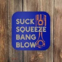 4 Stroke Cycle Suck Squeeze Bang Blow Piston Mechanic Gift Coaster thumb 0