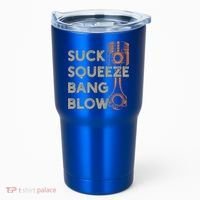 4 Stroke Cycle Suck Squeeze Bang Blow Piston Mechanic Gift Tumbler thumb 0
