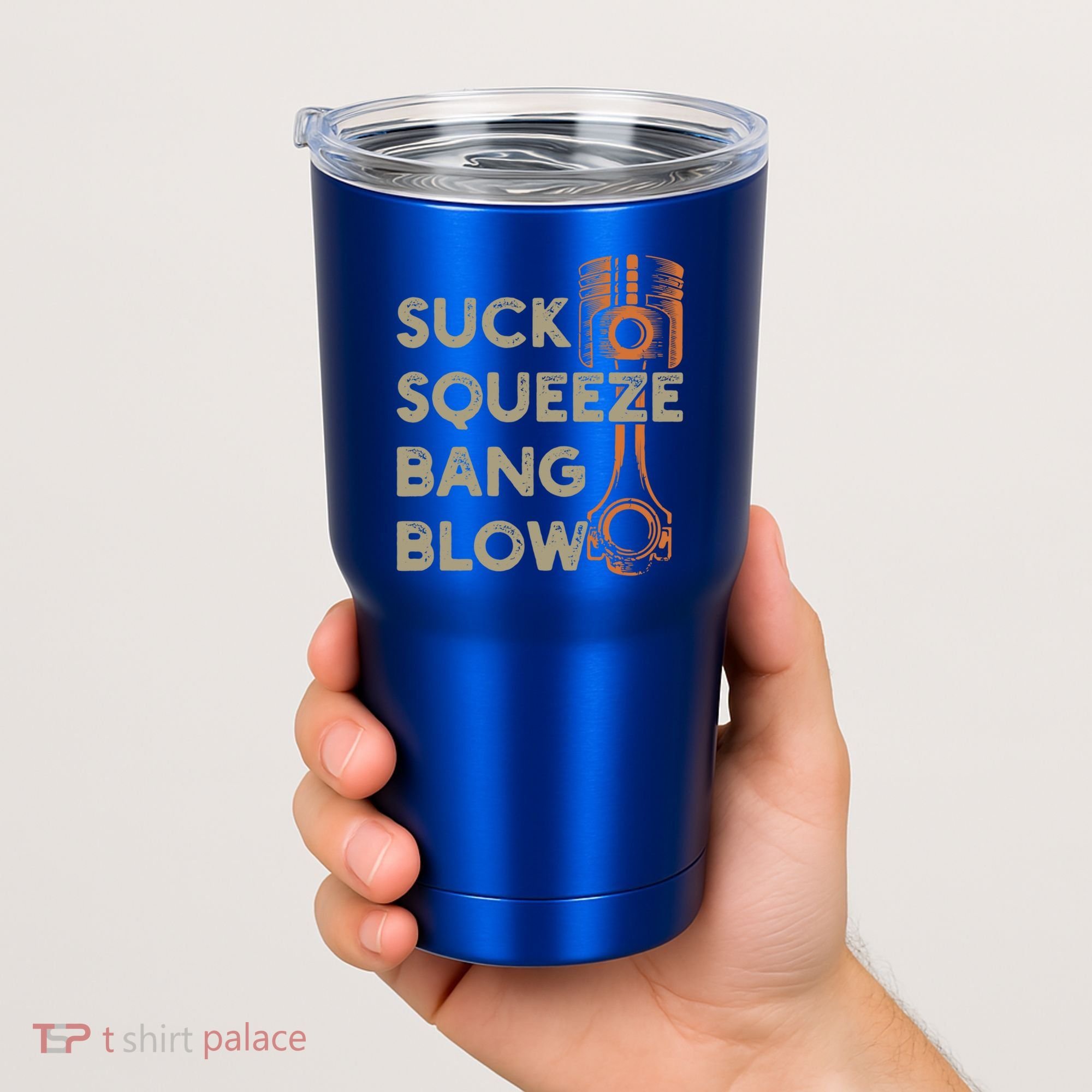 4 Stroke Cycle Suck Squeeze Bang Blow Piston Mechanic Gift Tumbler