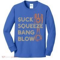 4 Stroke Cycle Suck Squeeze Bang Blow Piston Mechanic Gift Kids Long Sleeve Shirt thumb 0
