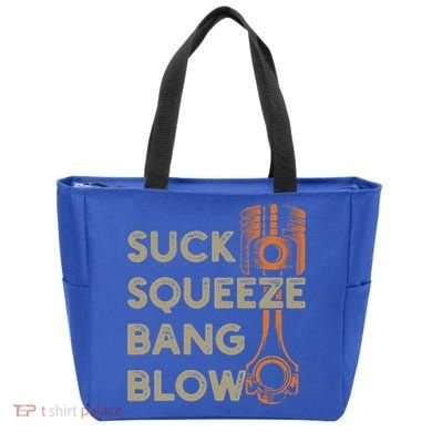 4 Stroke Cycle Suck Squeeze Bang Blow Piston Mechanic Gift Tote Bag