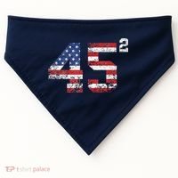 45 Squared Trump 2024 USA-Made Doggie Bandana thumb 0
